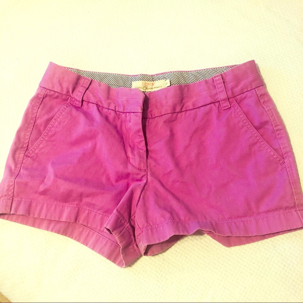 J. Crew Women’s Chino Shorts Fuchsia Size 9